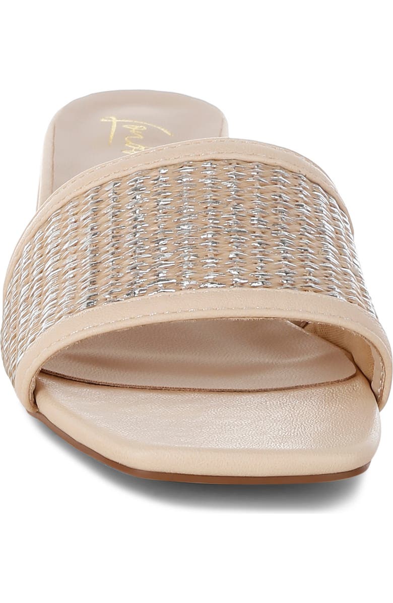 LONDON RAG Gisella Raffia Slide Sandal, Alternate, color, Beige