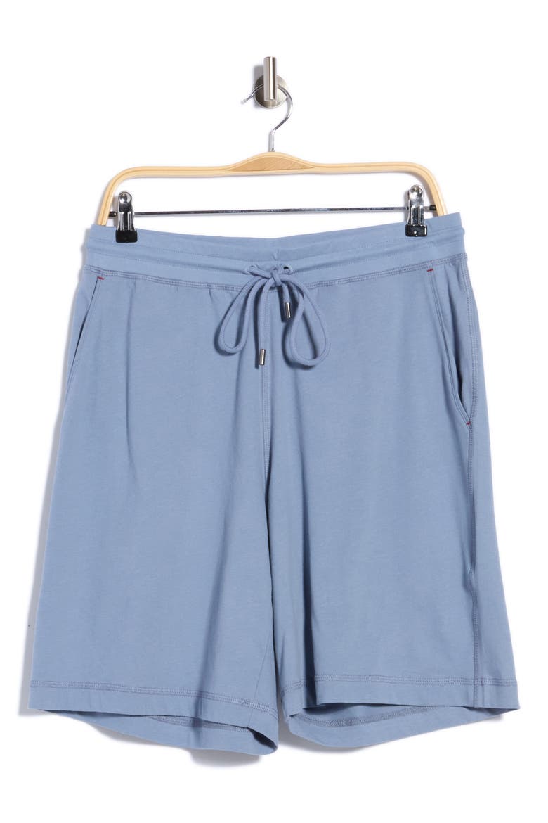 Cotton Lounge Shorts, Main, color, BLUE