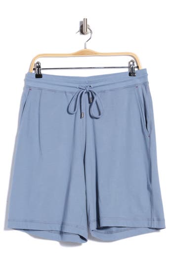 Daniel Buchler Cotton Lounge Shorts In Blue