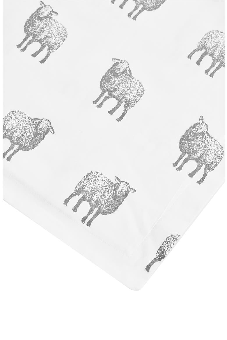 Sheep 400 Thread Count Cotton Duvet Set, Alternate, color, GREY