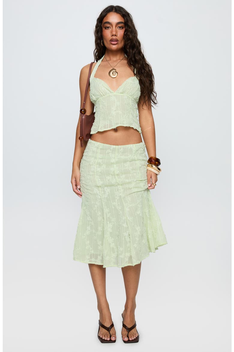 Aspyn Embroidered Low Rise Waist, Alternate, color, SAGE GREEN