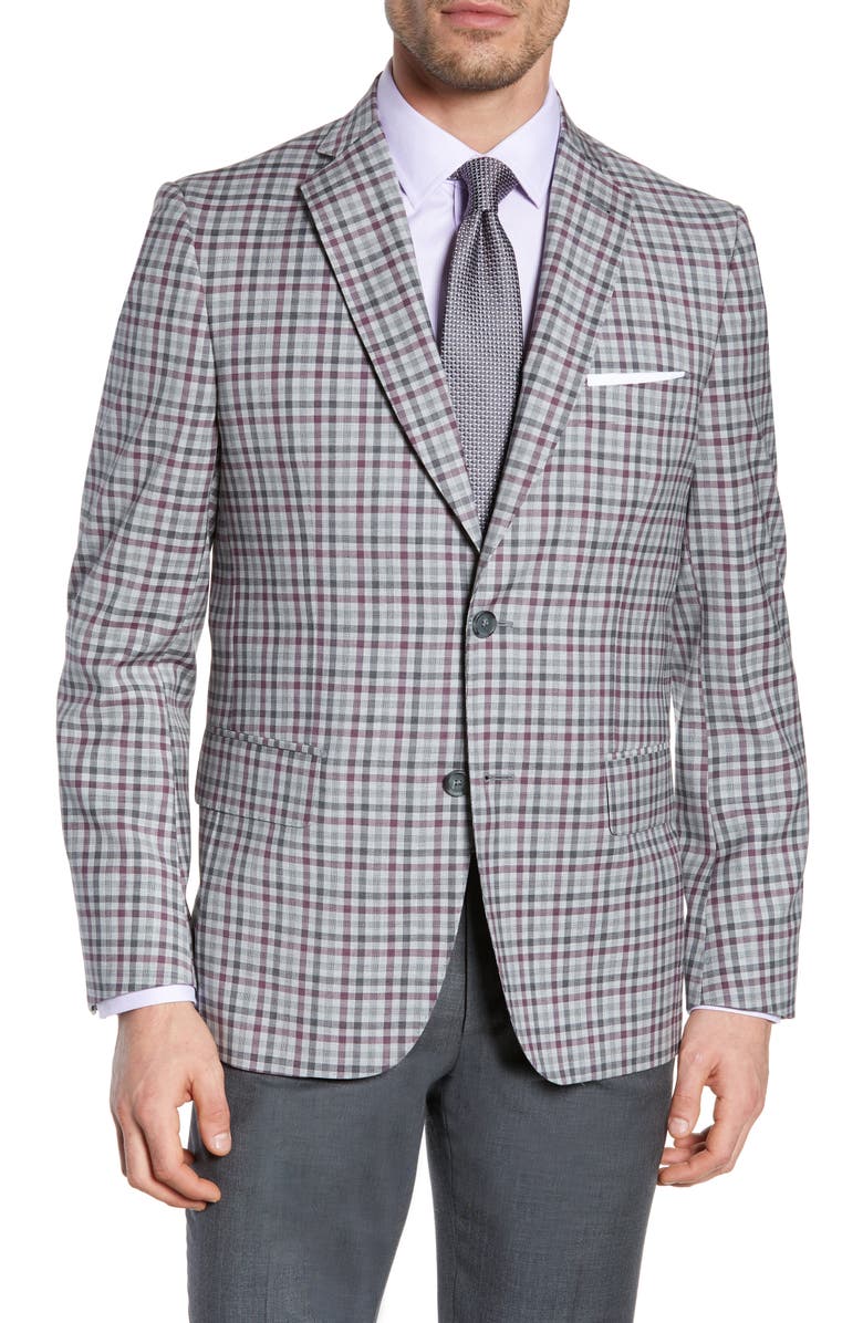 John W. Nordstrom<sup>®</sup> Traditional Fit Check Sport Coat, Main, color, 
