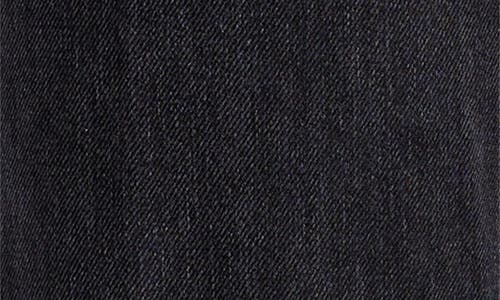 Re/done The Ollie Mid Rise Straight Leg Jeans In Black