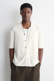 COS Ribbed-knit Cotton Shirt
