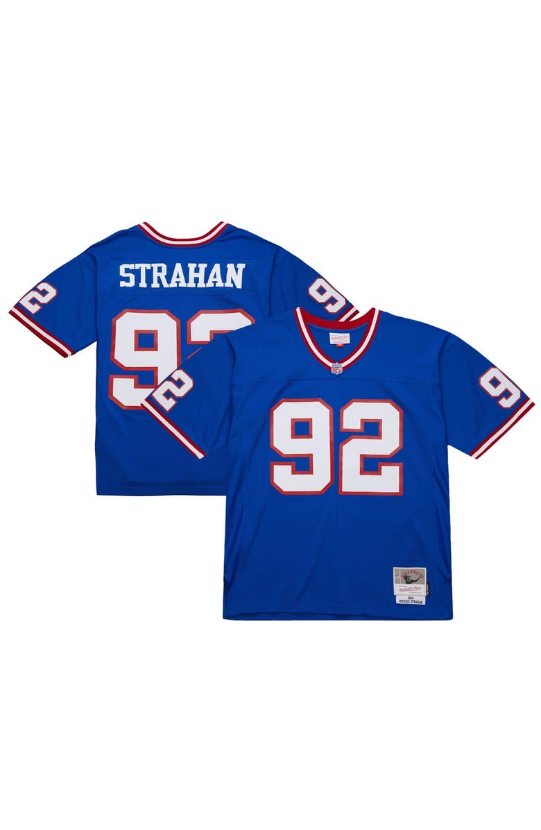 Mitchell & Ness Men's Mitchell & Ness Michael Strahan Royal New York Giants 1993 Legacy Replica Jersey, Main, color, Royal