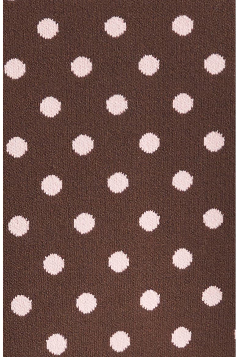 Fable Polka Dot Cardigan, Alternate, color, BROWN MULTI