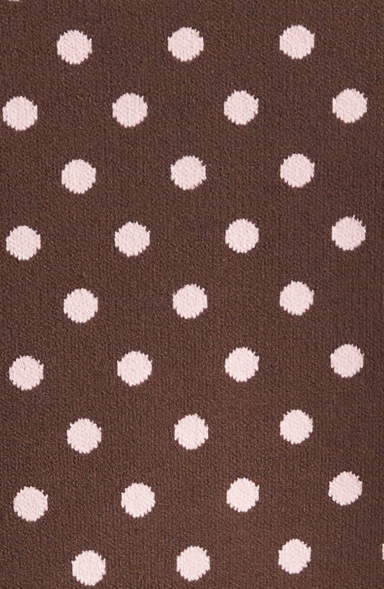 Sandy Liang Fable Polka Dot Cardigan, Alternate, color, Brown Multi