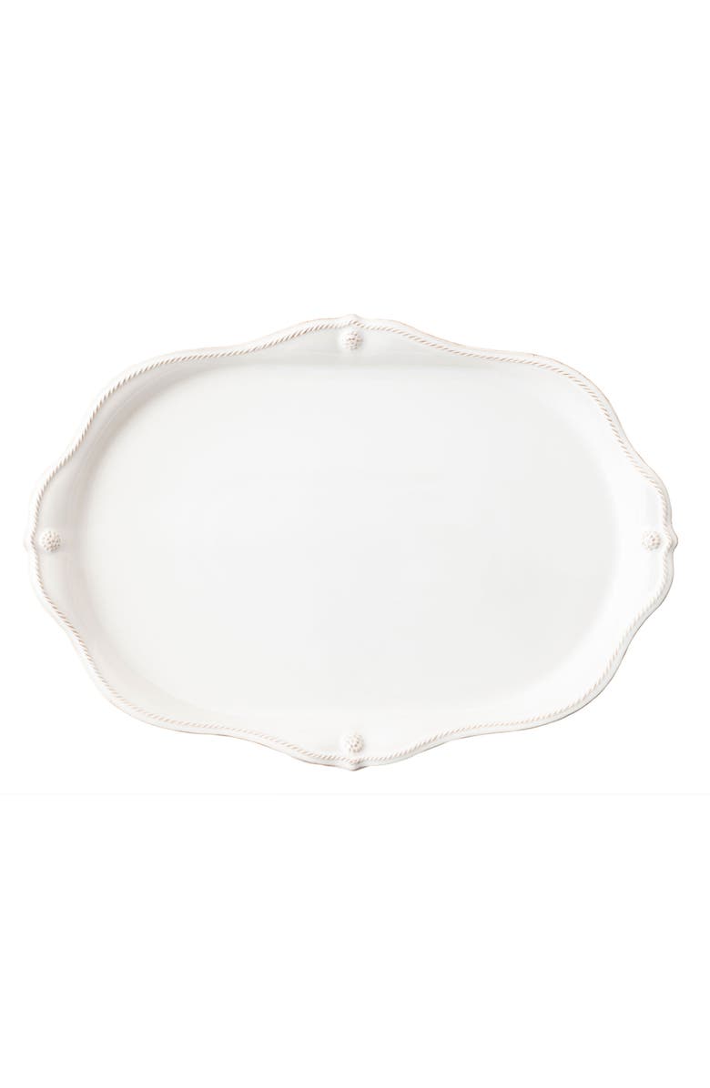 Juliska Berry & Thread Ceramic Challah Board, Alternate, color, Whitewash