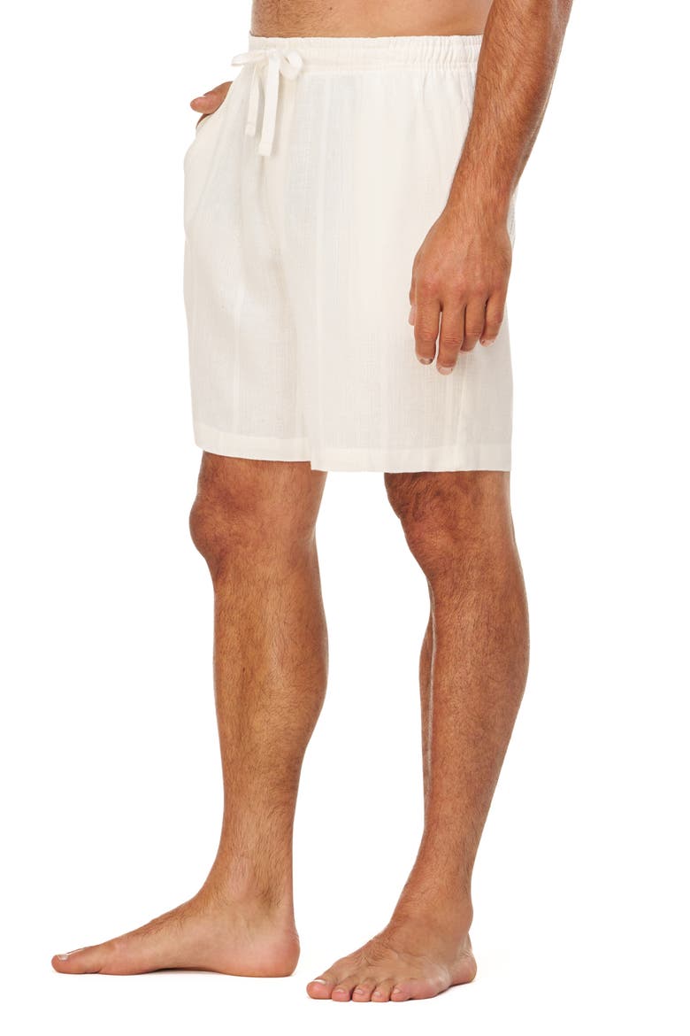 Summer Woven Lounge Shorts, Alternate, color, CREAM