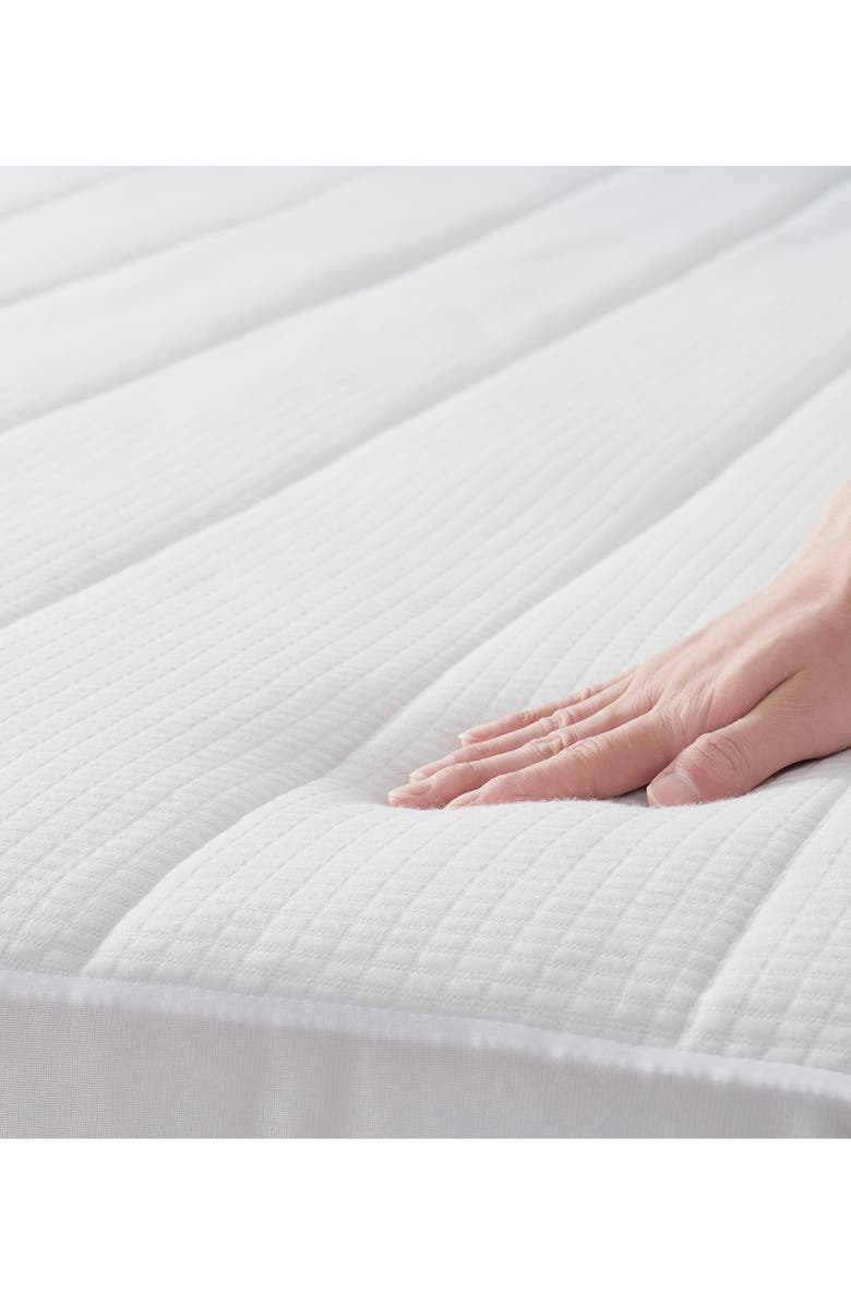 BROOKSTONE Heated Mattress Pad, Alternate, color, White