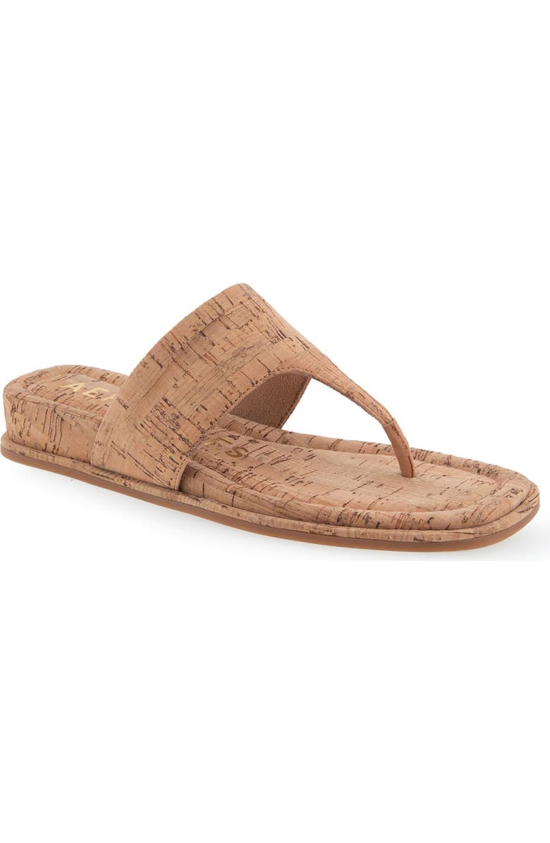 Aerosoles Barry T-Strap Sandal, Main, color, Cork Combo