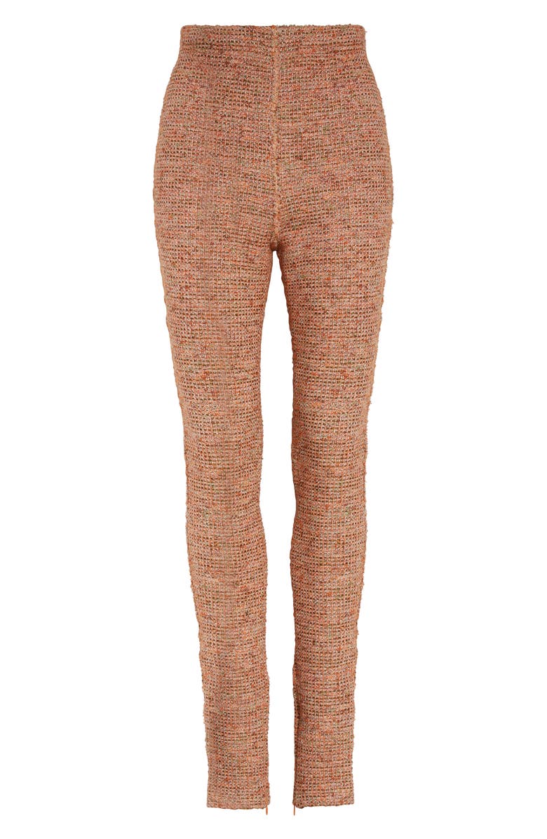 St. John Collection Bouclé Knit Leggings, Alternate, color, Medium Brown Multi