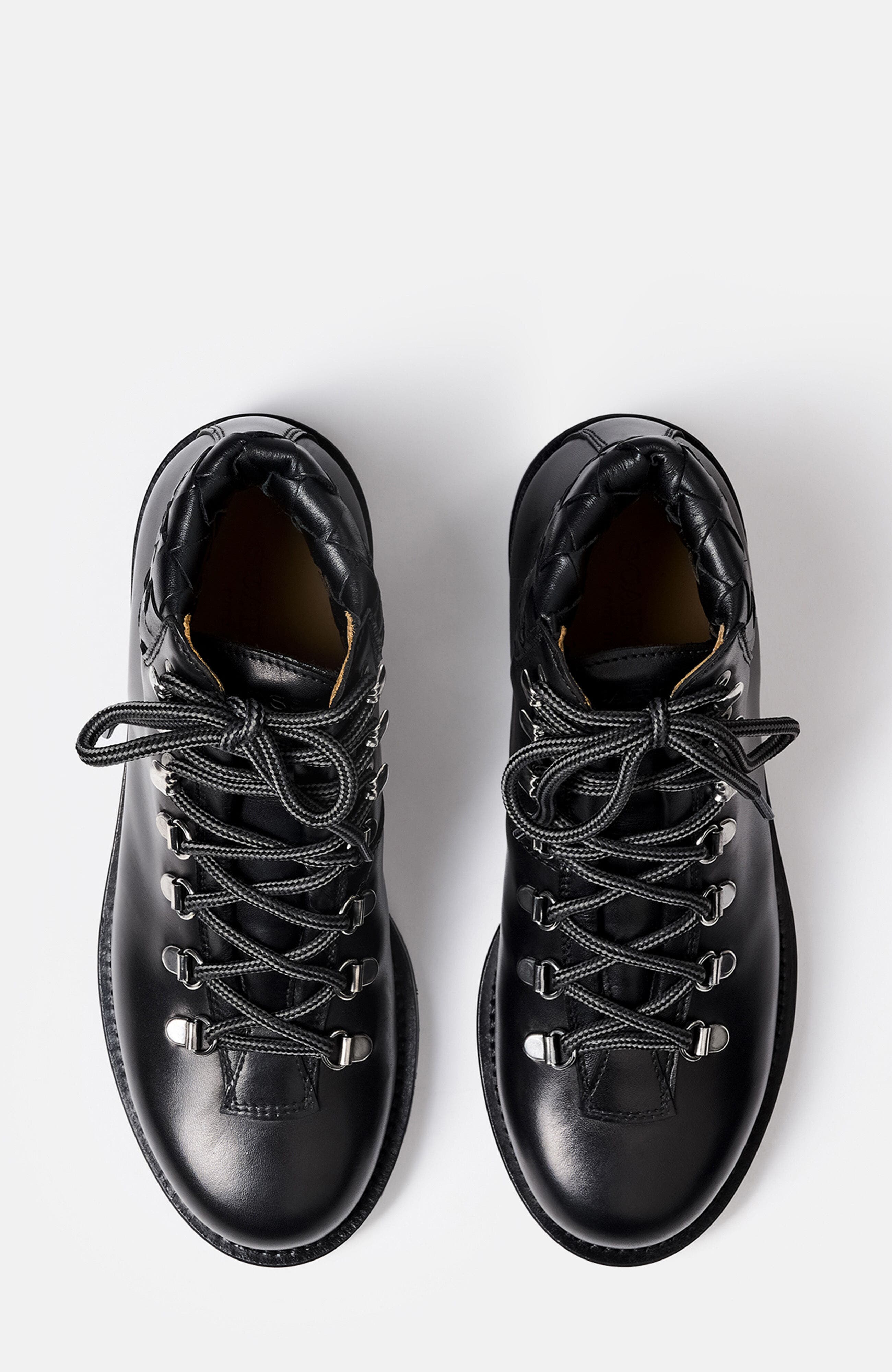 SCAROSSO Catherine Boots, Alternate, color, Black Woven - Calf