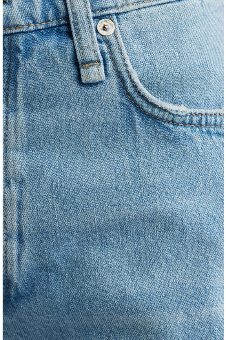 High Waist Cutoff Denim Shorts, Alternate, color, NARROWS