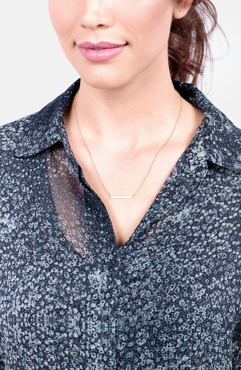 gorjana 'Asher' Bar Pendant Necklace, Alternate, color, 