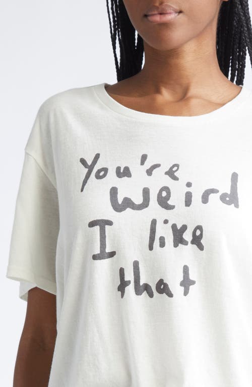 R13 Slogan-print T-shirt In White