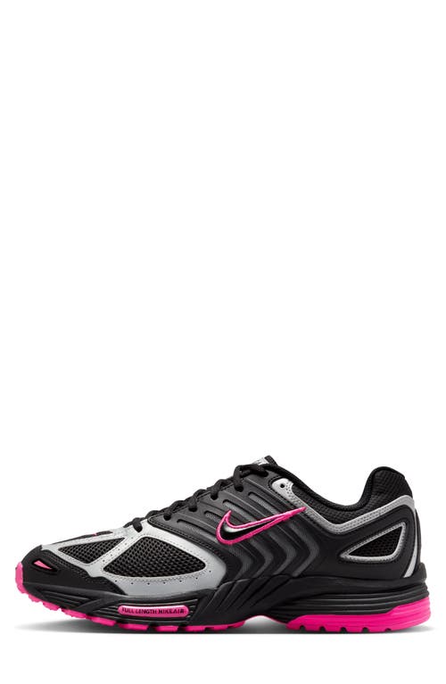 Nike Mens Black Fire Red Fierce Pi Air Peg 2k5 Brand-tab Mesh And Leather Low-top Trainers In Black