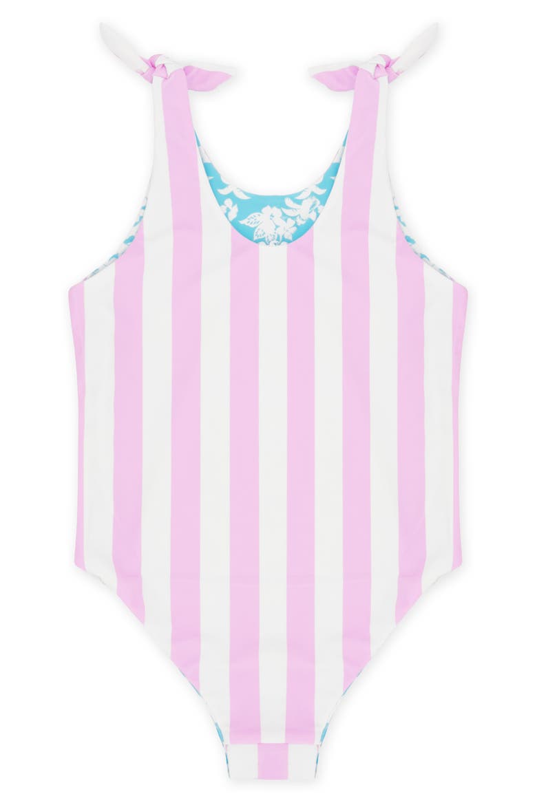 Kids' Skye Reversible One-Piece Swimsuit, Alternate, color, POP PINK