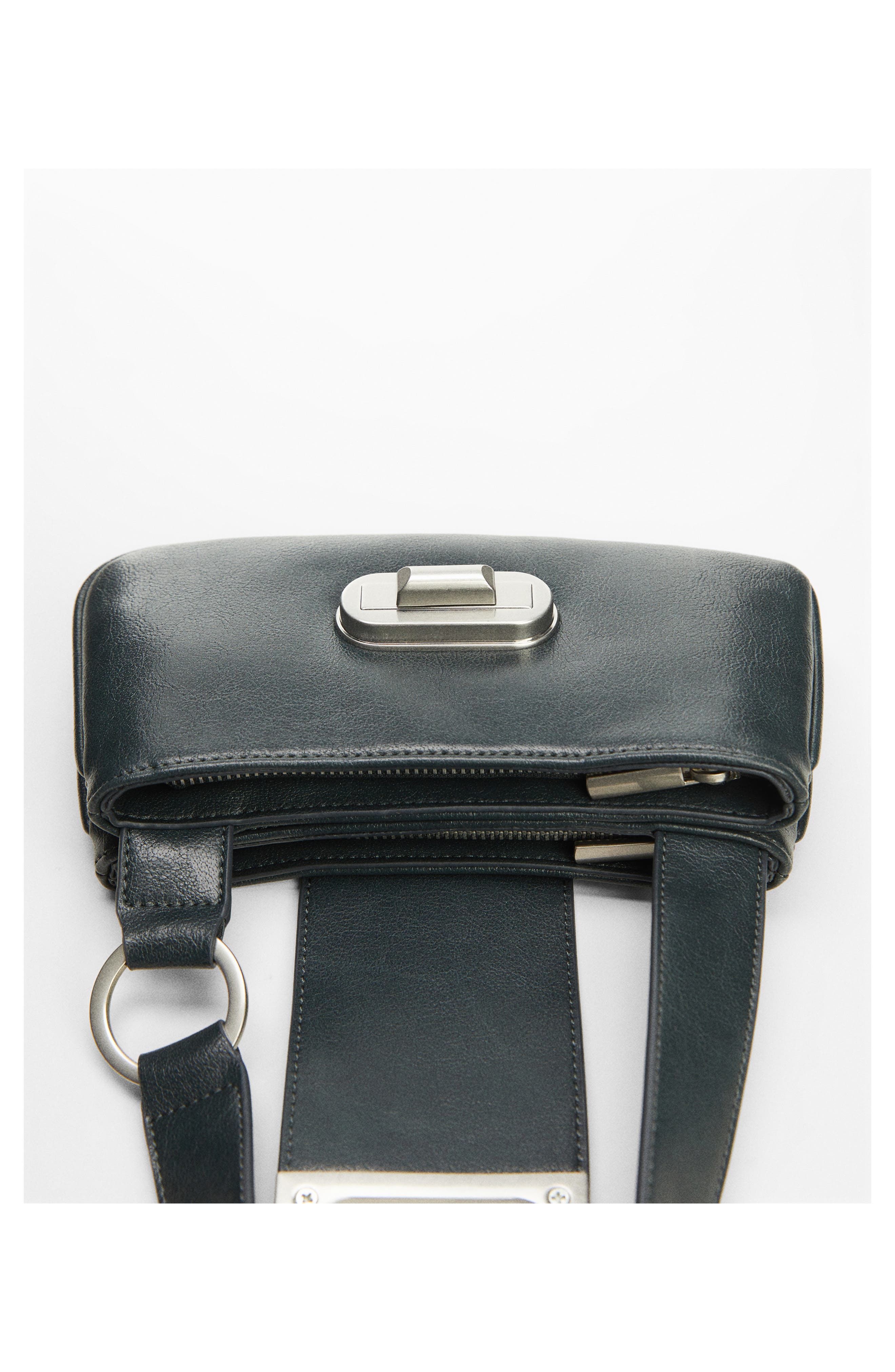 MANGO Faux Leather Shoulder Bag, Alternate, color, 