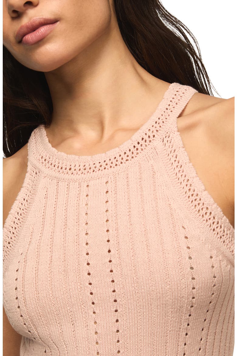 Pointelle Sweater Tank, Alternate, color, ROSE SMOKE