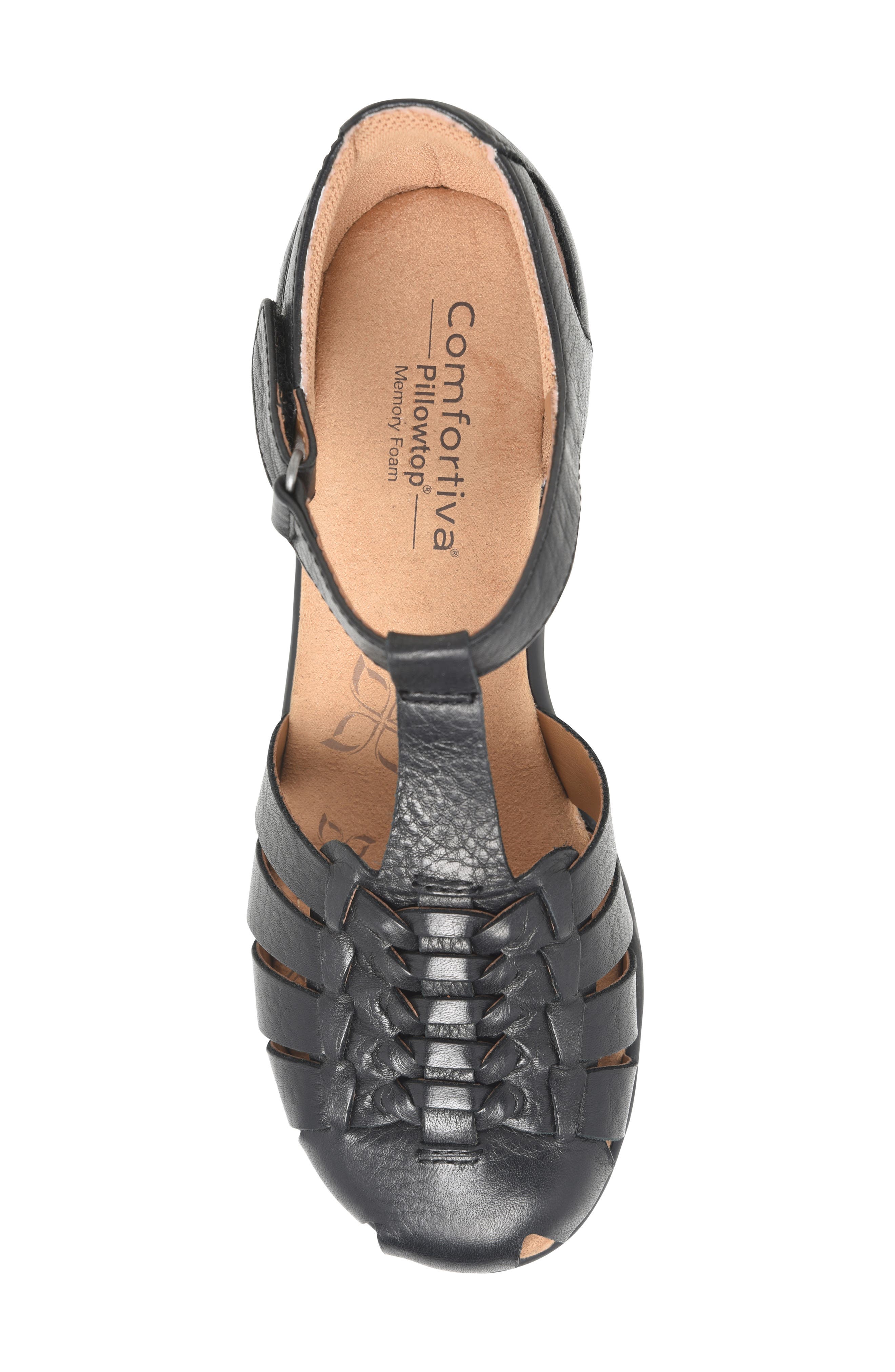 Comfortiva Persa Fisherman Sandal, Alternate, color, Black