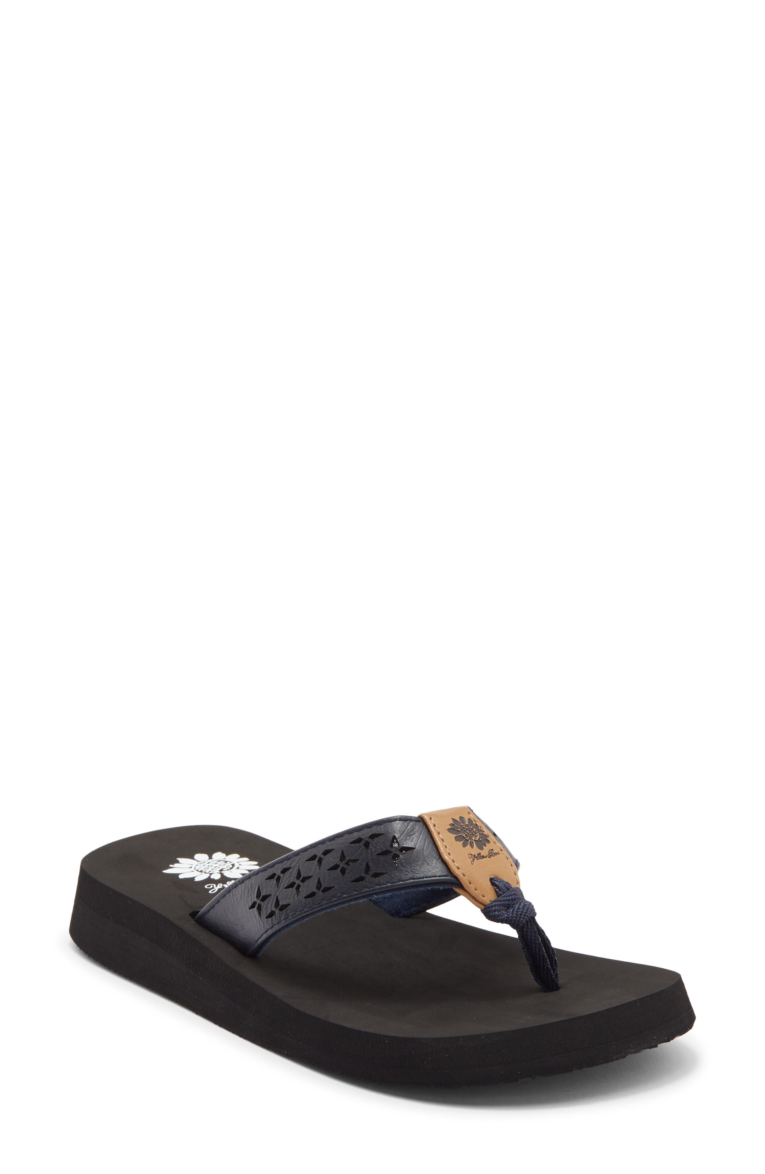 Yellow Box Premium Benji Flip Flop, Main, color, Navy