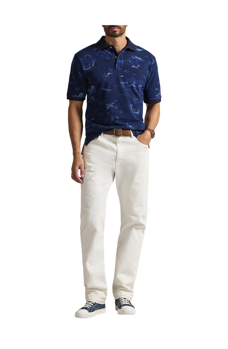 Polo Ralph Lauren Big & Tall Mesh Bear Polo Shirt, Alternate, color, Spy Bear