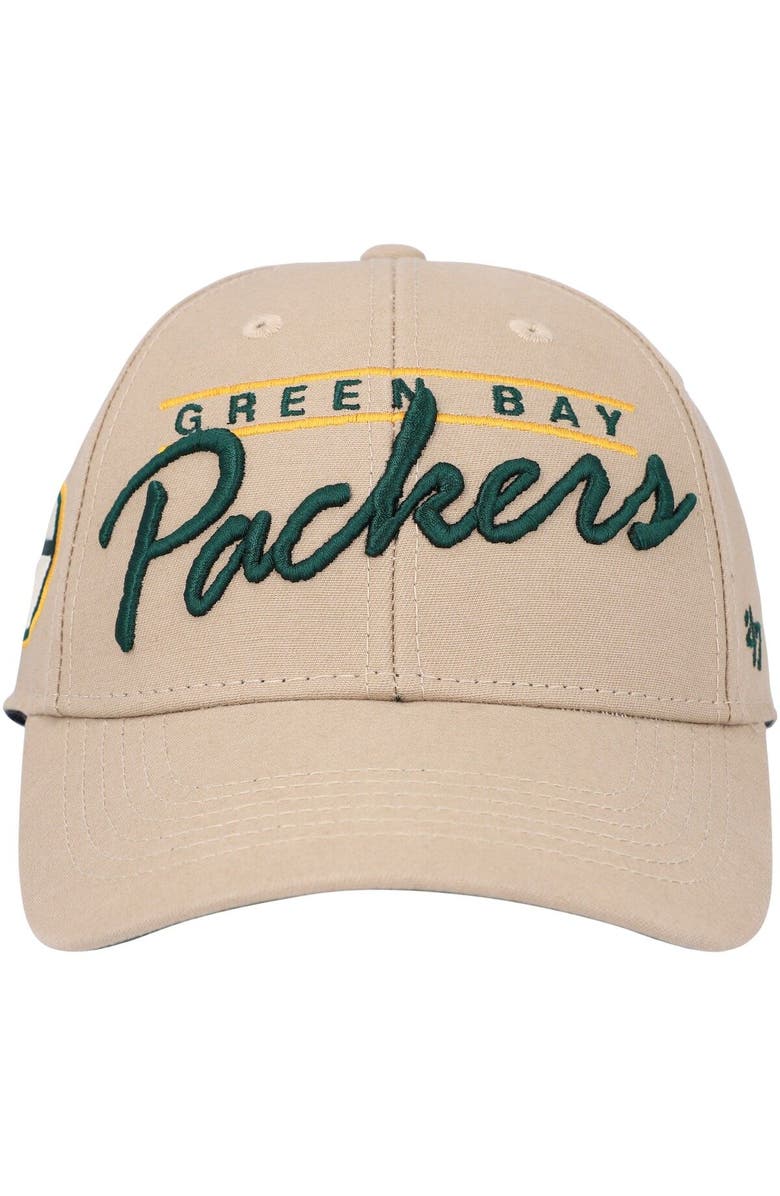 '47 Men's '47 Khaki Green Bay Packers Atwood MVP Adjustable Hat, Alternate, color,