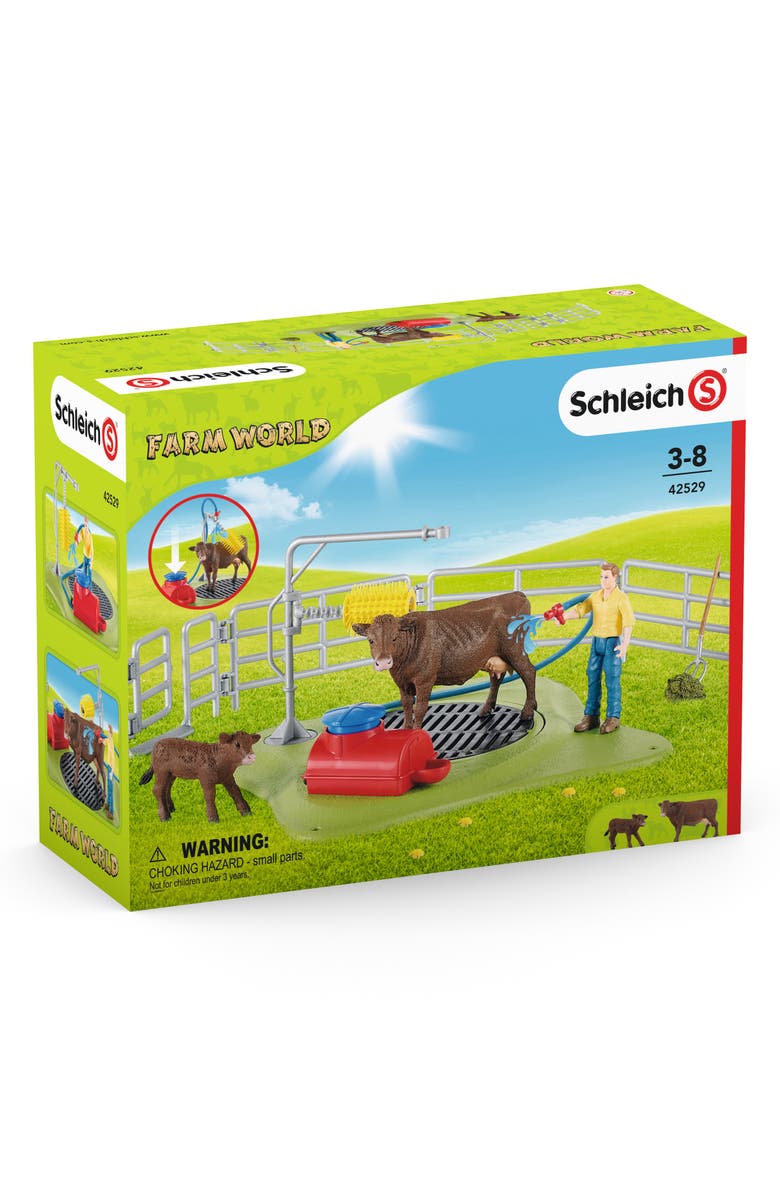 Schleich Farm World Happy Cow Wash Playset, Alternate, color, 