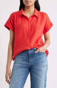 beachlunchlounge Devin Gauze Shirt