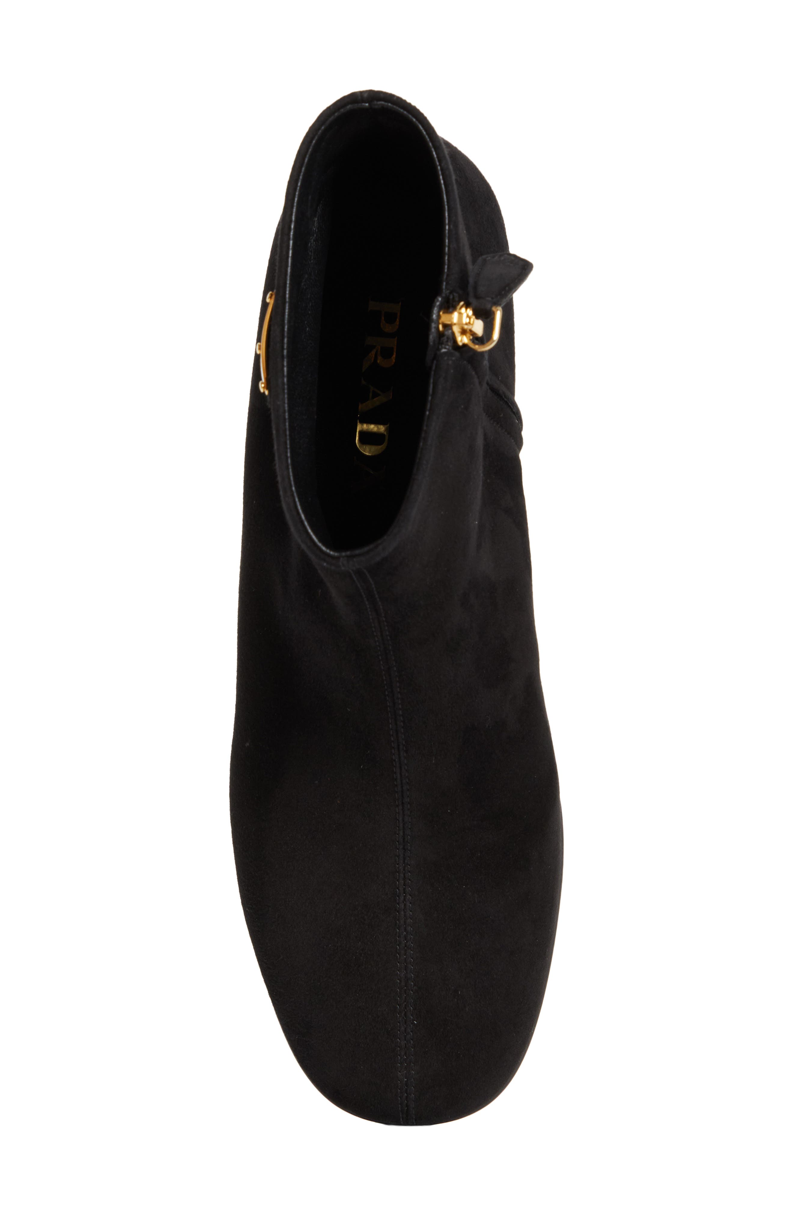 Prada Block Heel Bootie, Alternate, color, Nero
