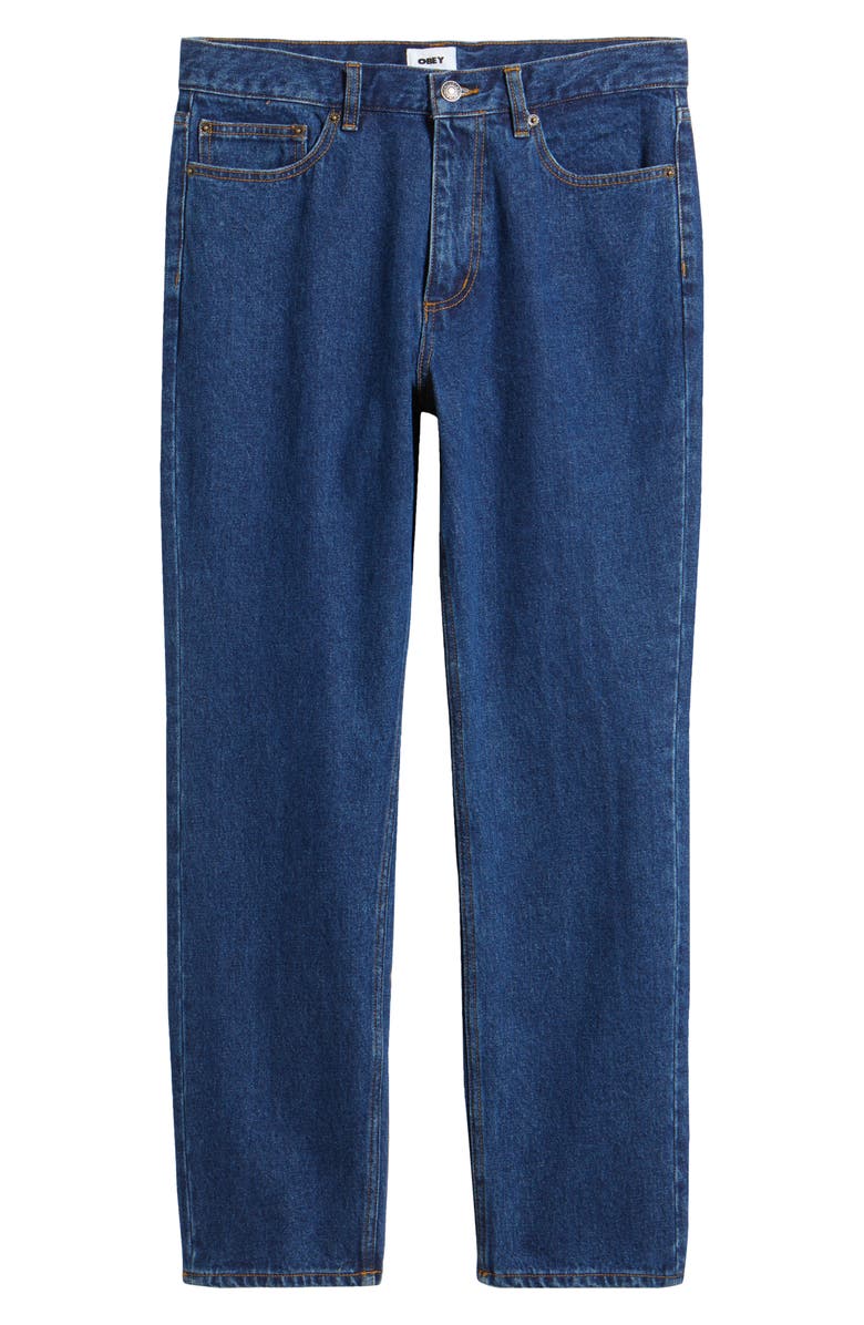 Obey Bender Relaxed Jeans, Alternate, color, Stonewash Indigo