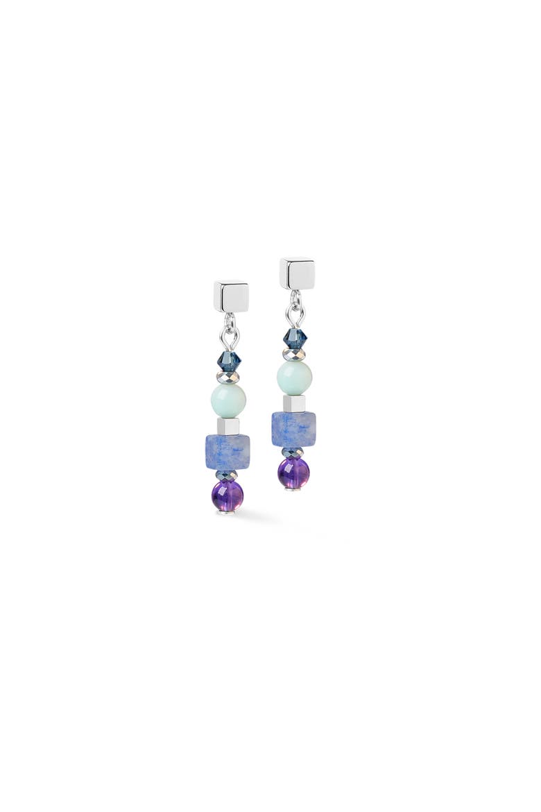 Shape Mix Spikes Earrings, Main, color, Blue Moon