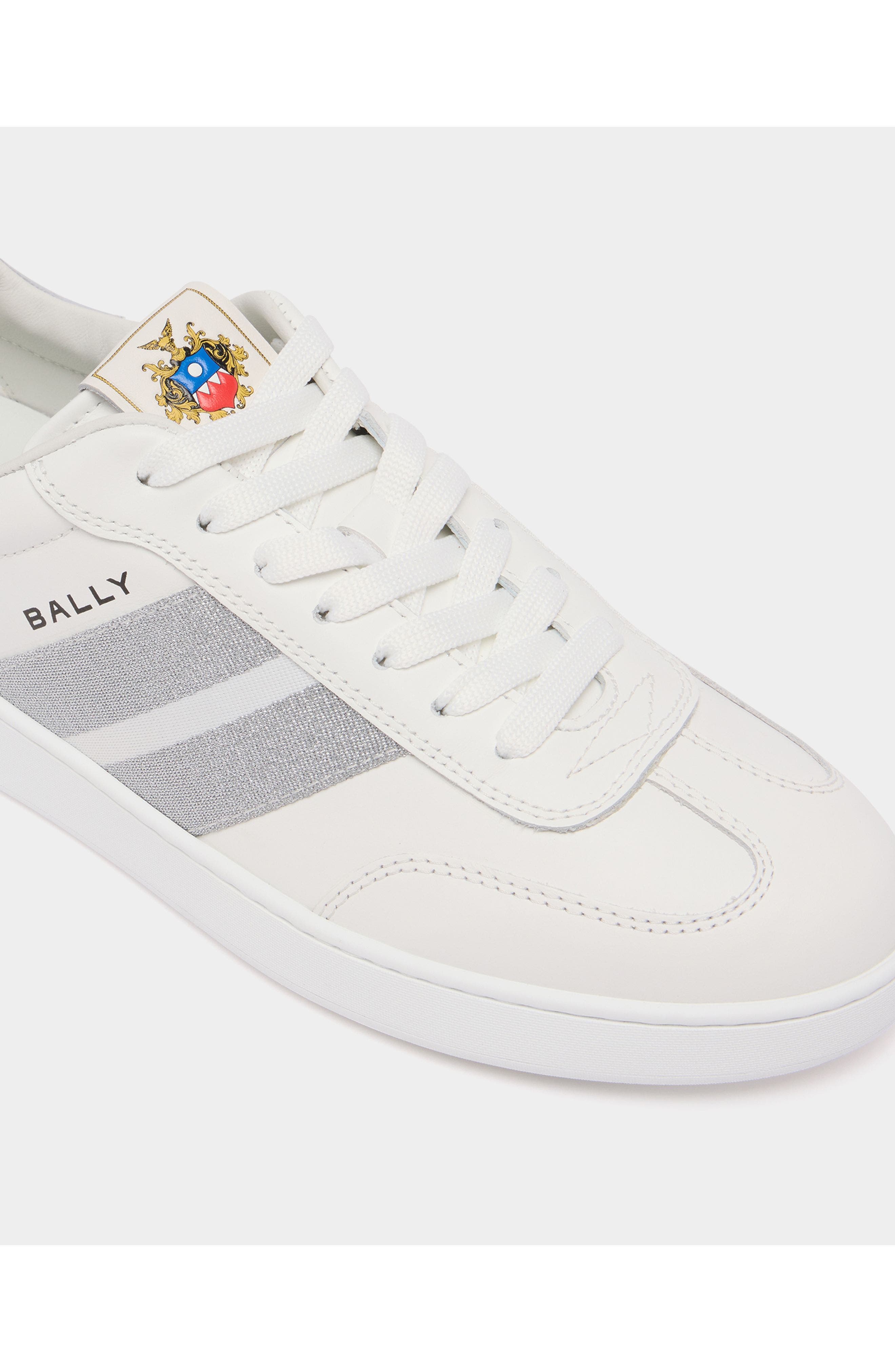 Bally Calf Leather Retro Crest Sneaker, Alternate, color, 