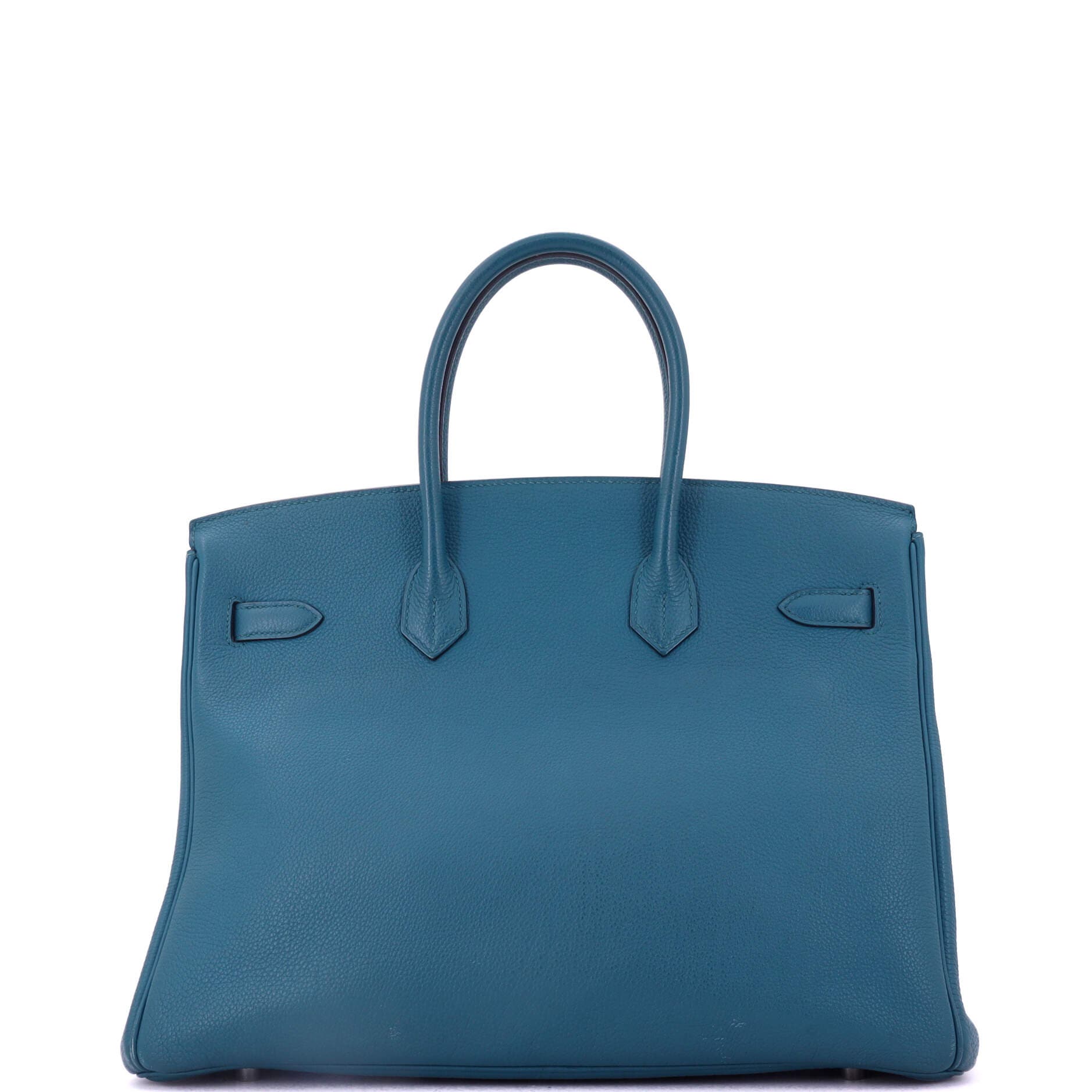 Pre-Owned Hermes Birkin Handbag Blue Togo with Palladium Hardware 35, Alternate, color, 