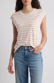 Wit & Wisdom Stripe Linen Blend T-Shirt