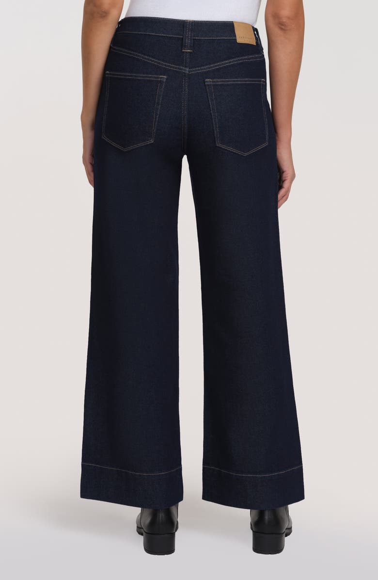 Sanctuary Denim Ekara Slim Wide Leg Jeans, Alternate, color, Dark Wash