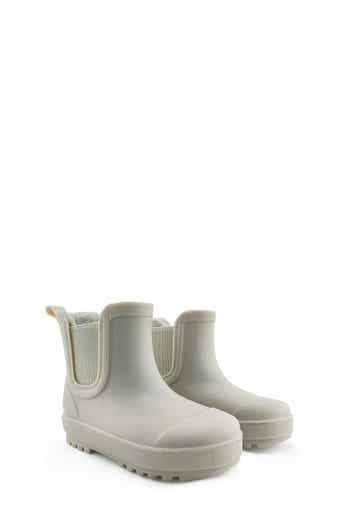 BEARPAW Kids' Shortie Rain Boot with Faux Fur Lining