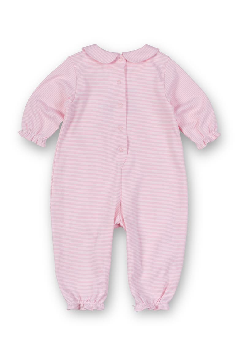 Stripe Knit Longall With Rocking Horse, Alternate, color, Pink, White