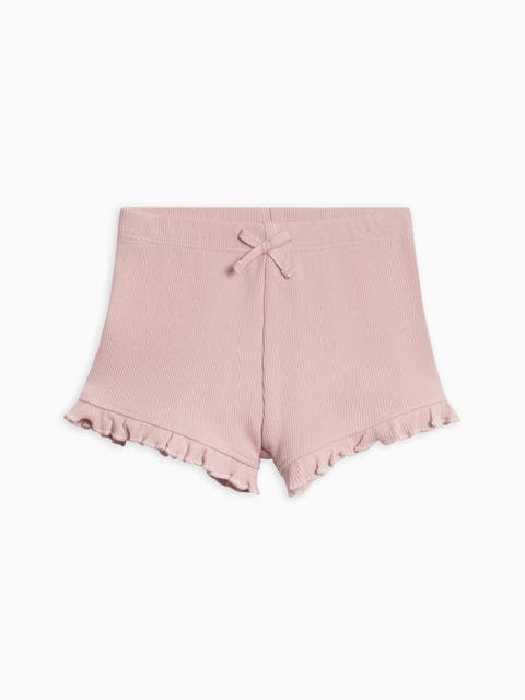 Organic Lydia Ribbed Shorts (Toddler & Little Kids)