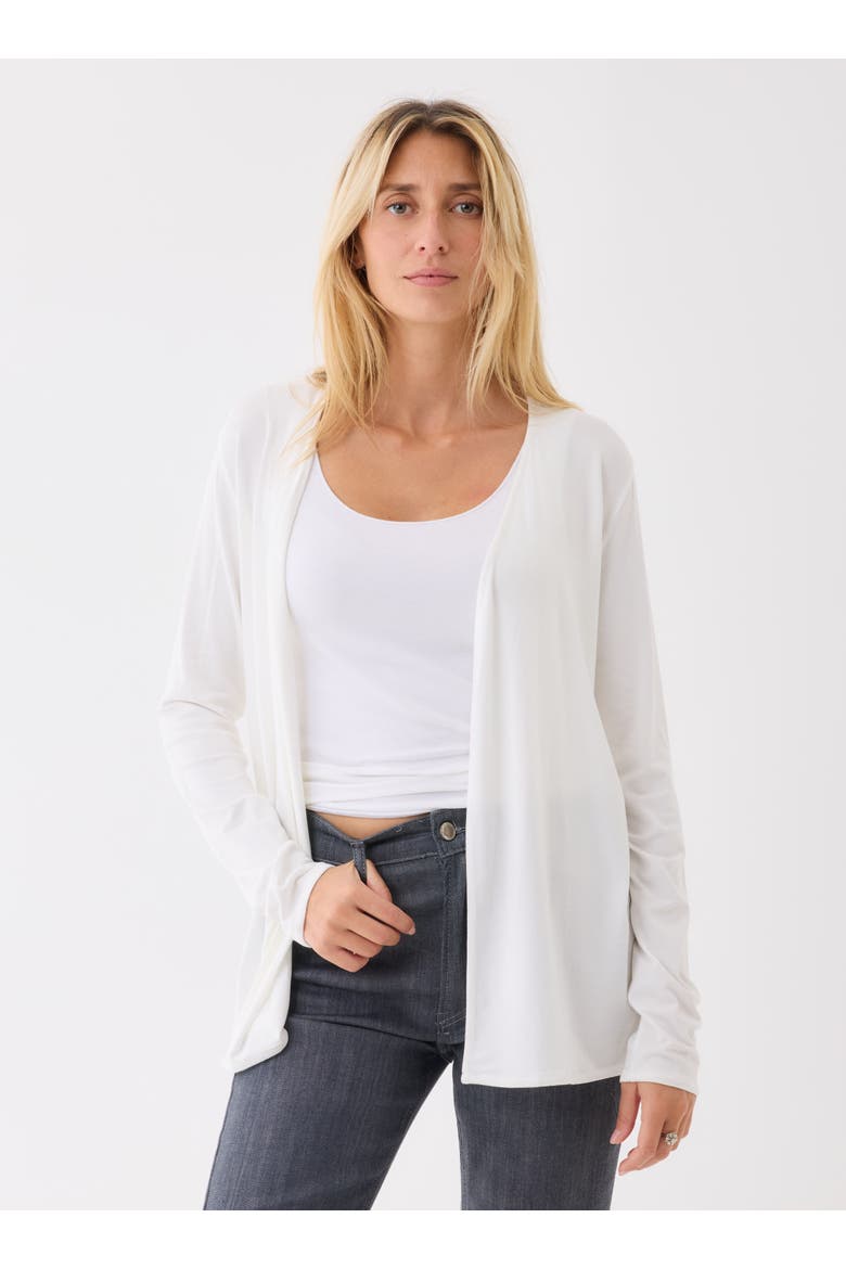 Soft Touch Open Cardigan, Main, color, BLANC