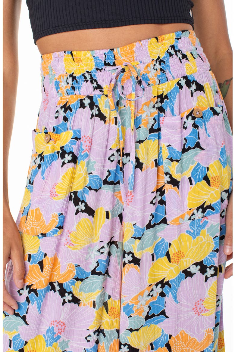 Synset Daze Floral Wide Leg Pants, Alternate, color, ANTHRACITE