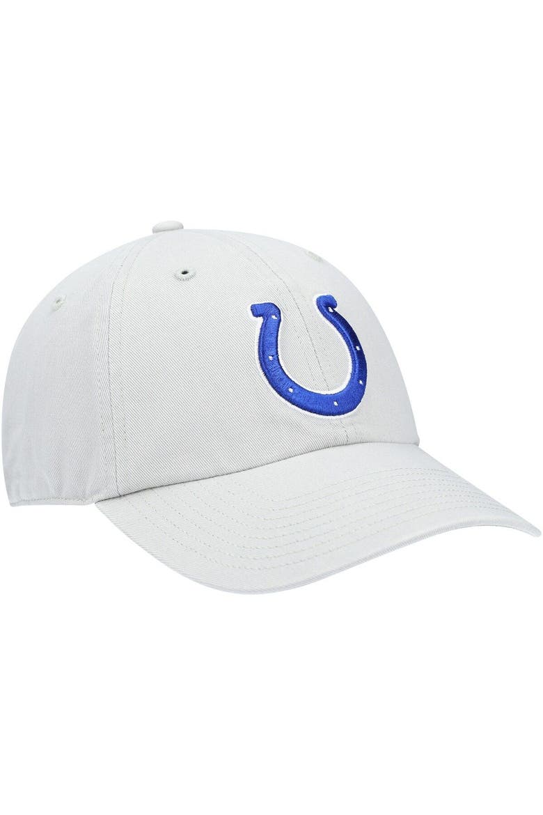 Men's '47 Gray Indianapolis Colts Secondary Clean Up Adjustable Hat, Alternate, color, Gray