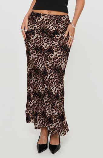 Princess Polly Emily Leopard Print Maxi Skirt