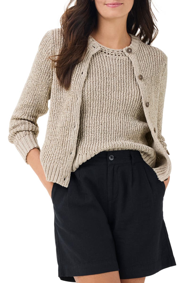 NIC+ZOE Openwork Knit Cardigan, Main, color,