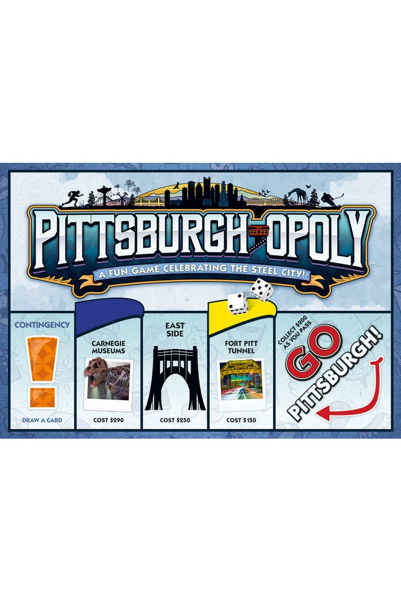 Pittsburghopoly Monopoly Board Game, Alternate, color, Multicolored