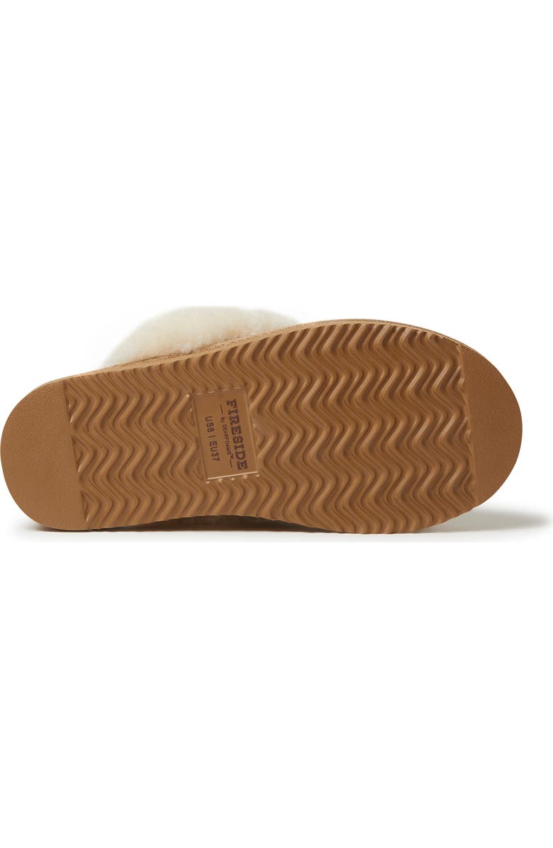 DEARFOAMS Fireside Sydney Genuine Shearling Scuff Slipper, Alternate, color, Driftwood