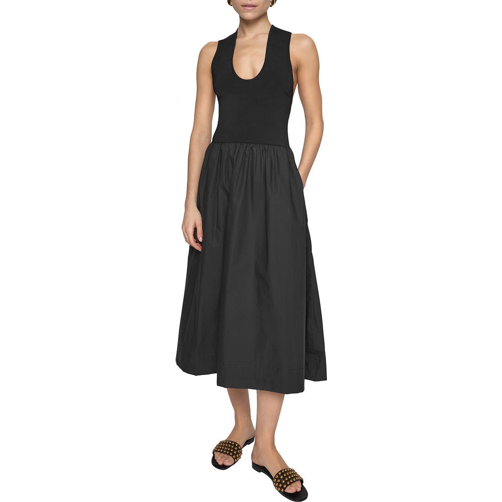 Rebecca Minkoff Belle Combo Tank Dress in True Black  product