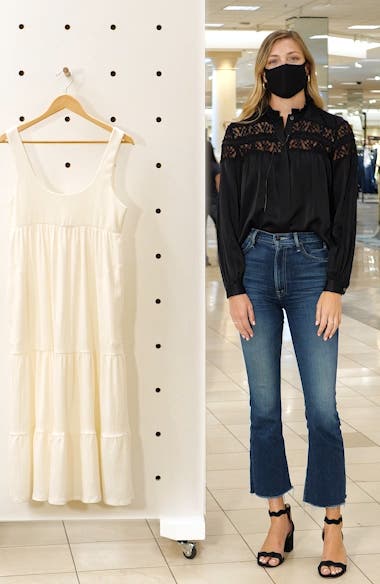 Free People Reel Love Tiered Midi Dress (Women) | Nordstromrack