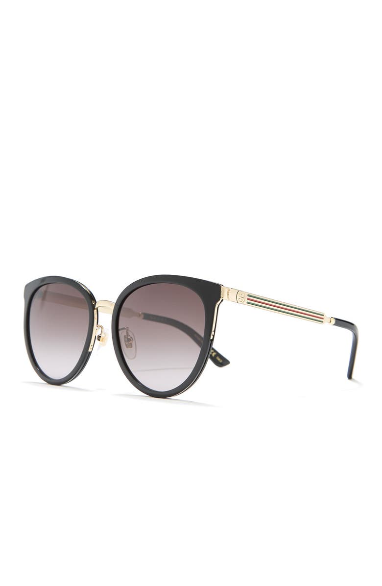 Gucci 56mm Round Sunglasses, Alternate, color,